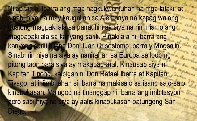 Filipino 9 Noli Me Tangere Kabanata 2 Si Crisostomo Ibarra