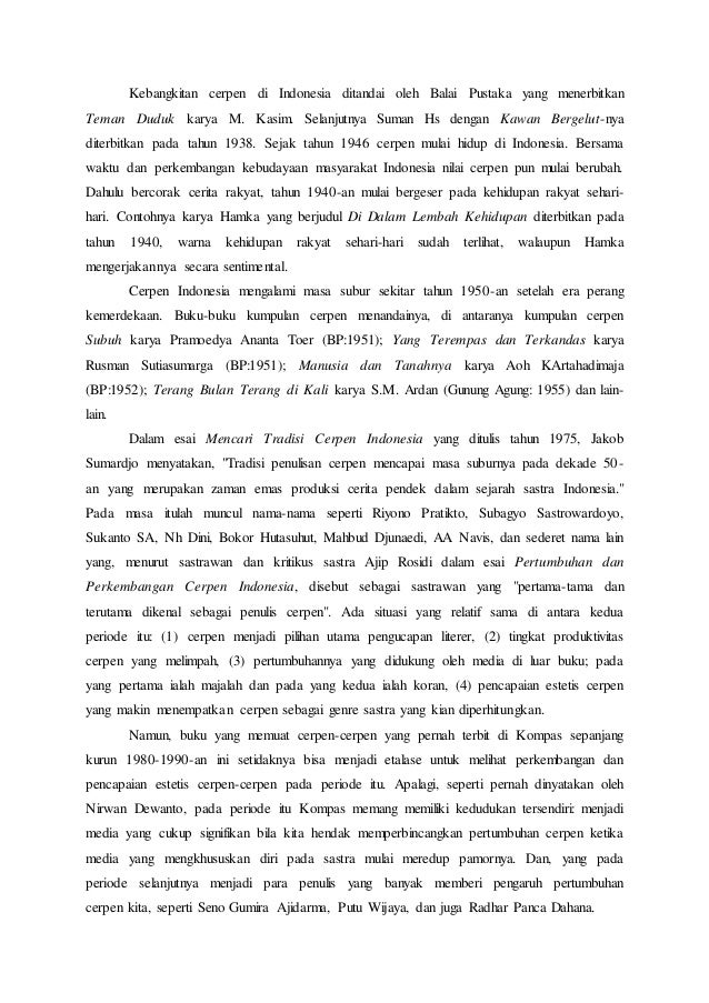 Cerpen sejarah kemerdekaan indonesia