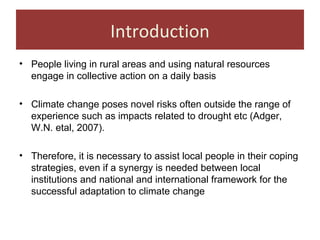 Collective action issues at the Kabe Watershed Pilot Project in Ethiopia, 2011-2013