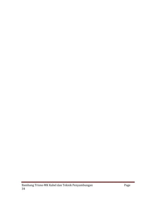 Bambang Trisno MK Kabel dan Teknik Penyambungan
34

Page

 
