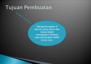 Pembuatan kabel crossover | PPT