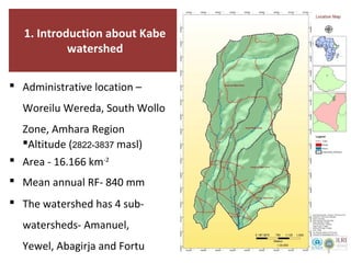 Report on the implementation of the Kabe Watershed Pilot Project in Ethiopia, 2011-2013