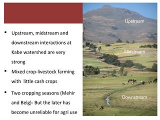 Report on the implementation of the Kabe Watershed Pilot Project in Ethiopia, 2011-2013