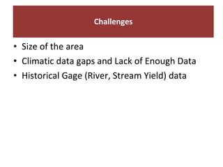Resource mapping of the Kabe Watershed Pilot Project in Ethiopia, 2011-2013