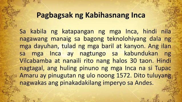 Kabihasnang Inca | PPTX