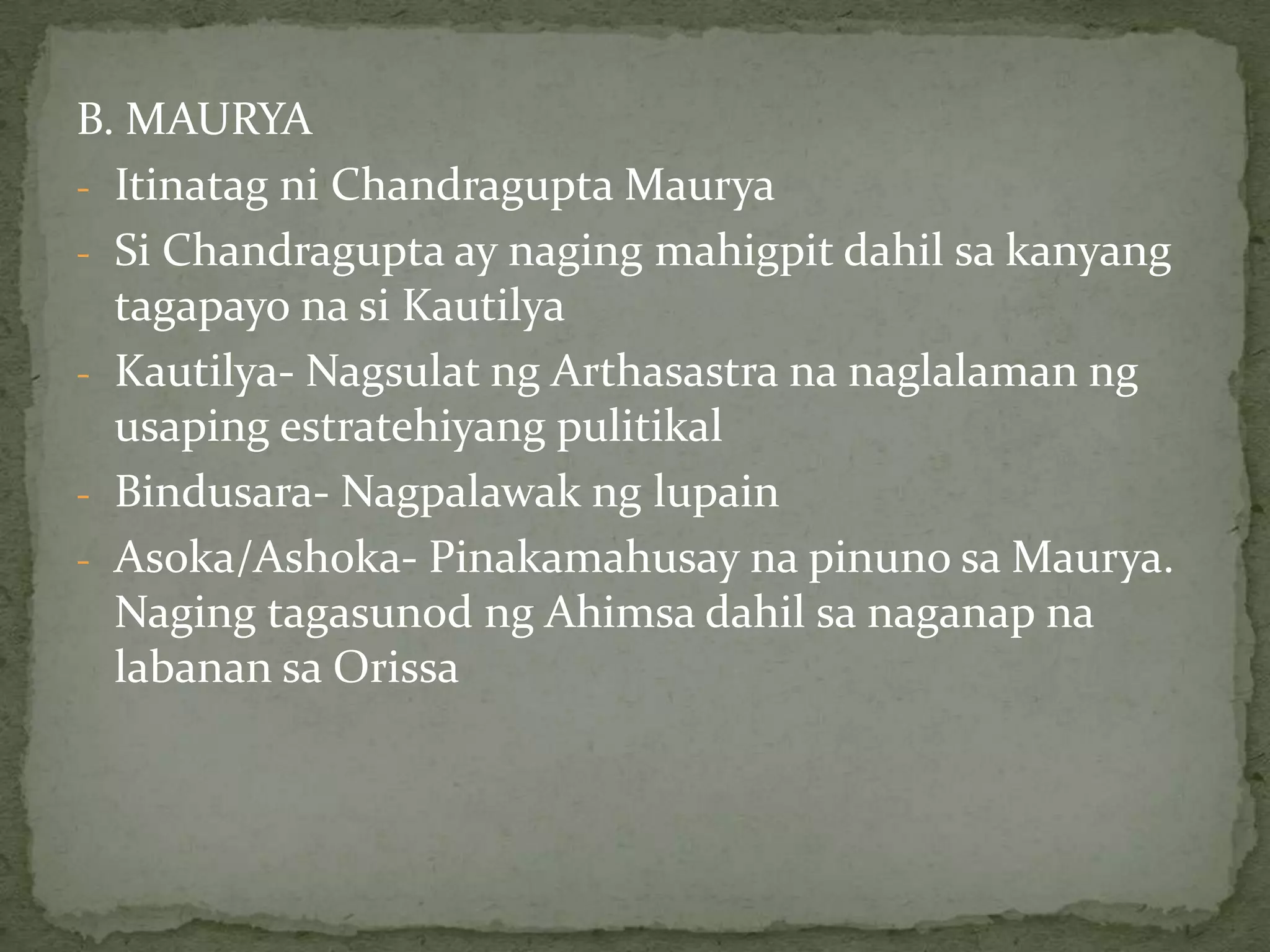 Anglipunanngmgasinaunang Aryan ay mayroonlamangtatlongantas:MGA MAHARLIKANG MANDIRIGMAMGA PARIMGA PANGKARANIWANG MAMAMAYAN