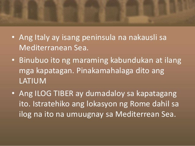 Maraming Pangyayari Sa Ating Kasaysayan Pumili Ng 10 Pinakamahalagang Pangyayari Sa Kasaysayan Ng Roma