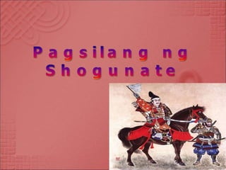 naghirap, nagutom ang mga samurai
ang mga samurai ay bumaling sa mga
daimyo bilang kanilang bagong pinuno
pinabagsak ang s...