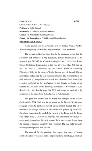Kabil jaiswal v state n anr | PDF