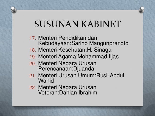 Kabinet Ali Ii Kabinet Ali Ii