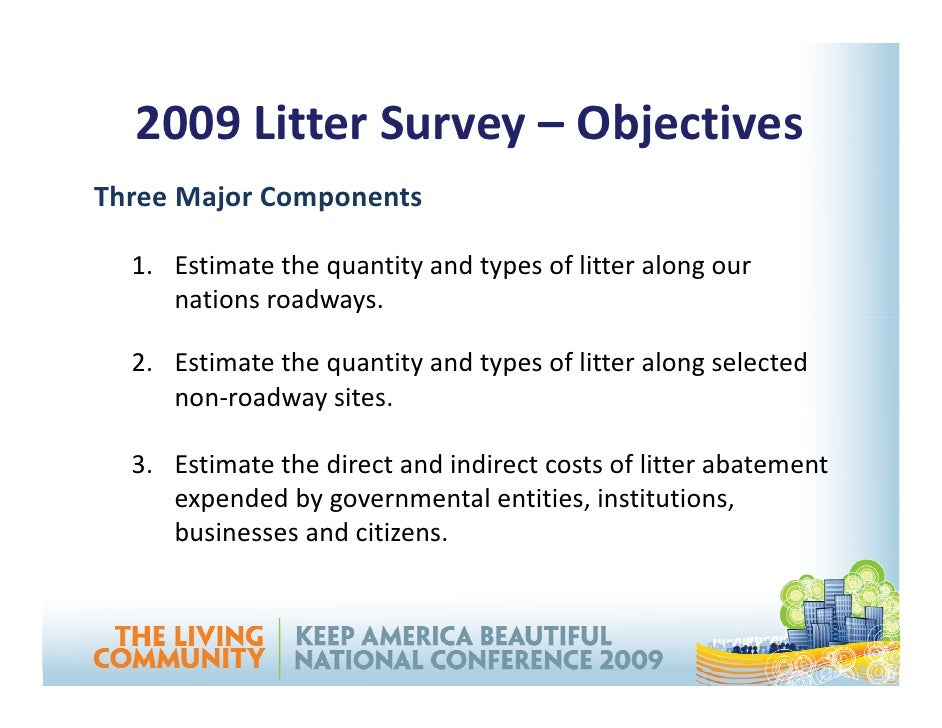 Kab National Litter Survey Power Point