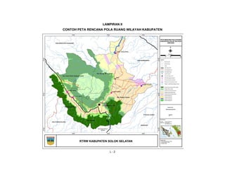 LAMPIRAN II 
CONTOH PETA RENCANA POLA RUANG WILAYAH KABUPATEN 
L - 2 
 