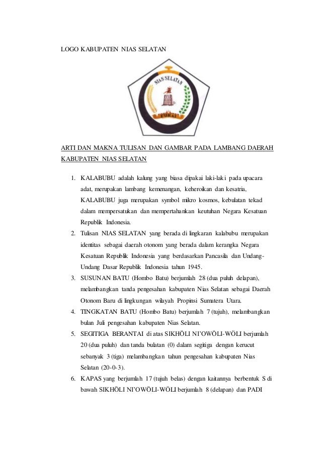 KABUPATEN NIAS SELATAN
