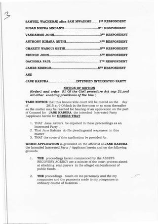 Kabura affidavit feb 2016