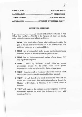 Kabura affidavit feb 2016