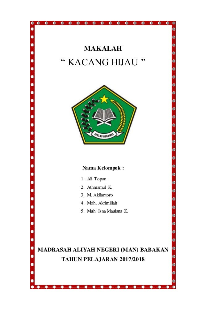 Doc Makalah Biologi Tentang Kacau Hijau Dengan Metode Ilmiah Widdy Hijriyanthi Academia Edu