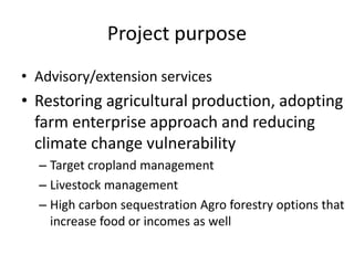Kenya Smallholder Agriculture Carbon Finance Project
