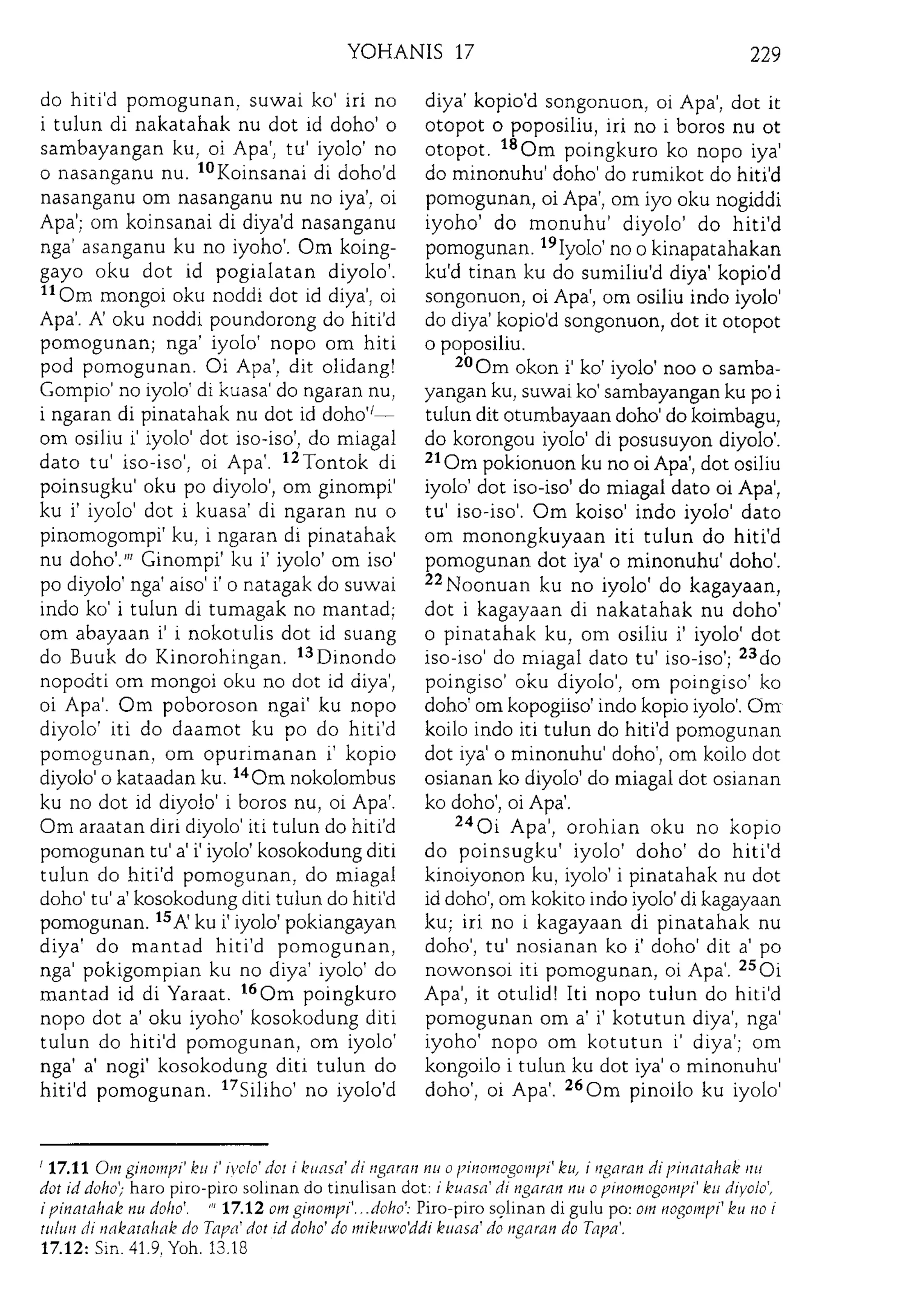 Kadazan bible gospel of john | PDF