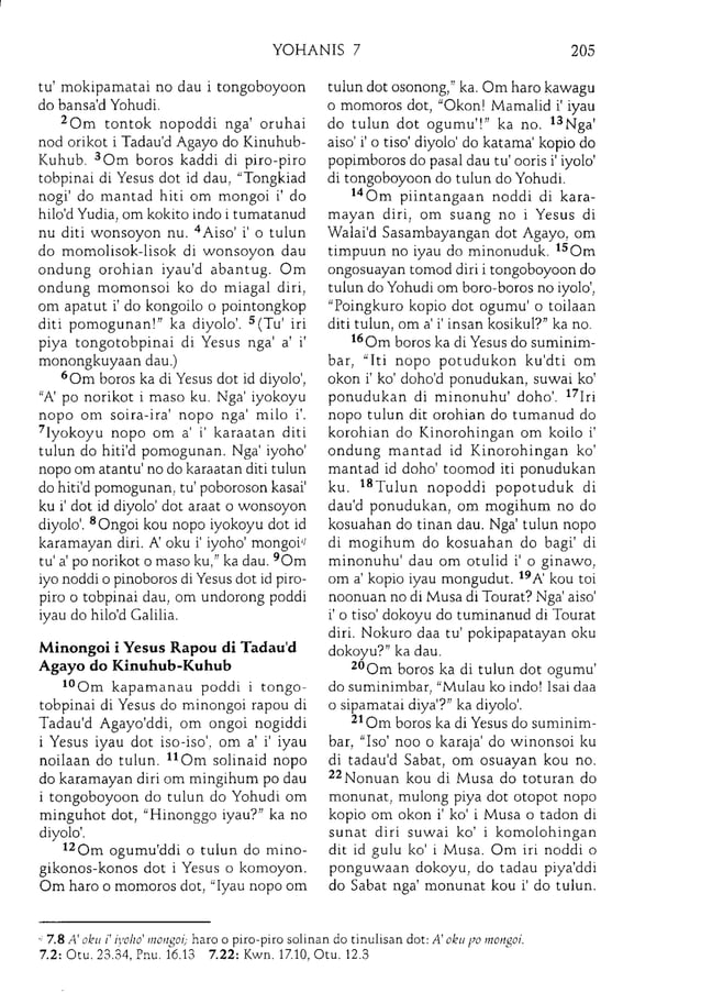 Kadazan bible gospel of john | PDF