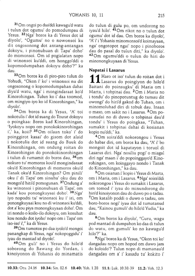 Kadazan bible gospel of john | PDF