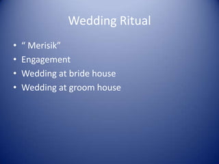 Merisik Kadazandusun wedding | PPTX