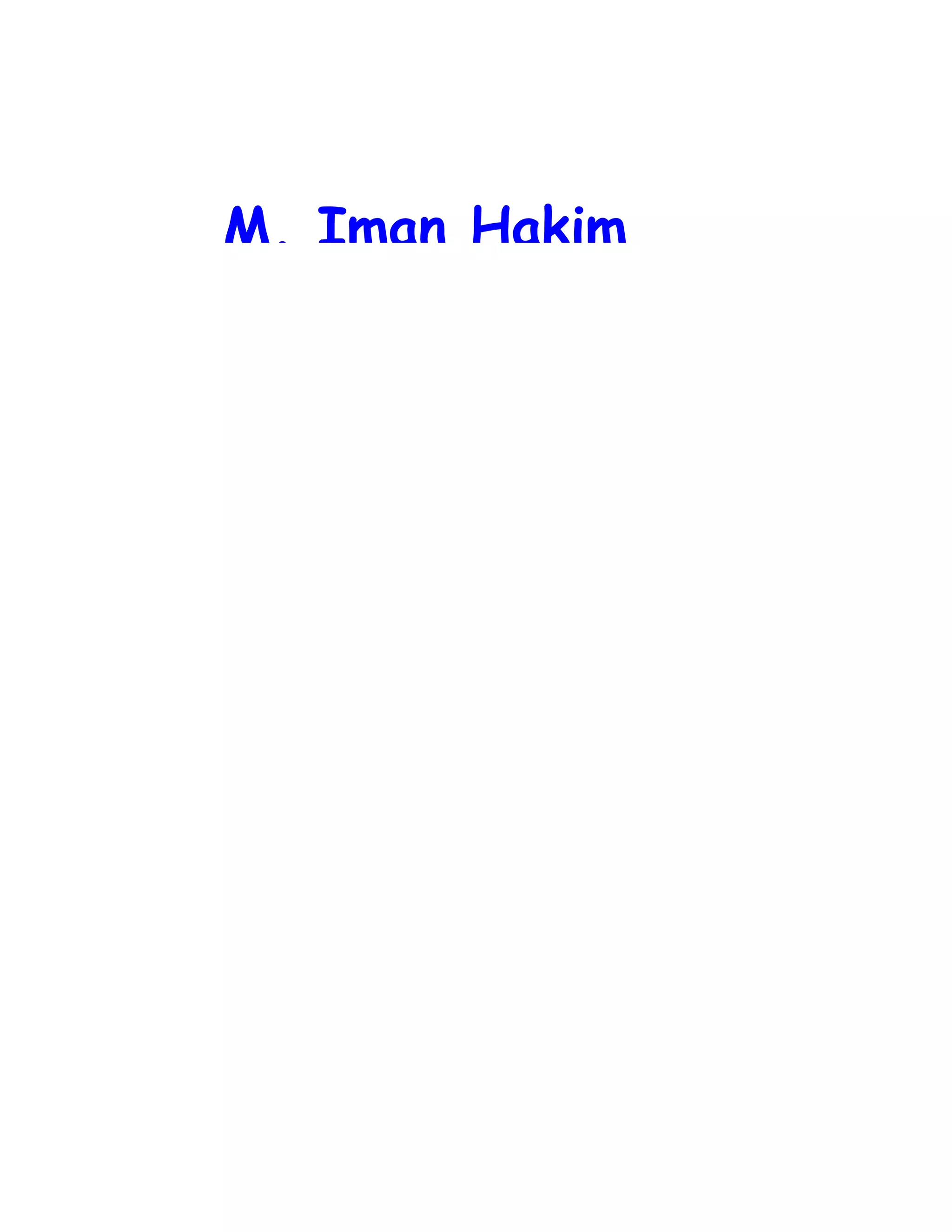 M. Iman Hakim