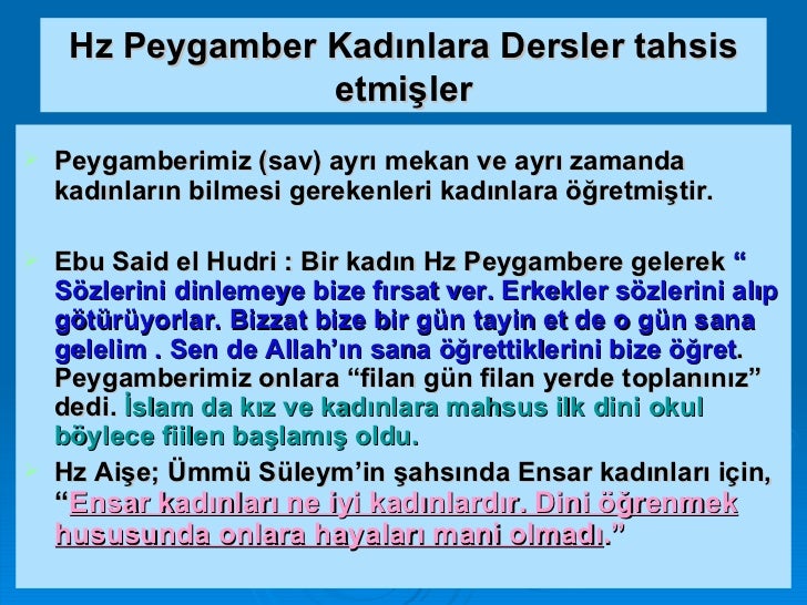 kadin ve ilim