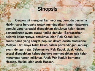 Komsas Kaduk Ayam Dan Raja Zurinah Hassan