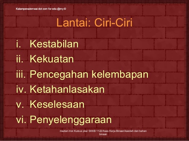 Kaedah Dan Bahan Binaan