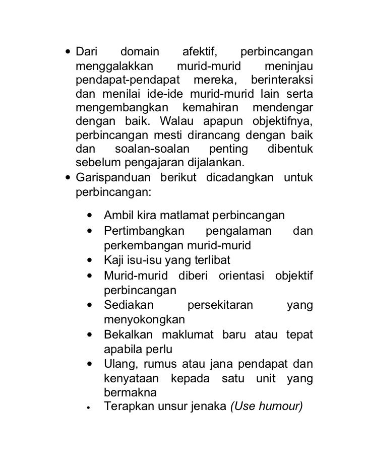 jenis-jenis kaedah pengajaran dan pembelajaran
