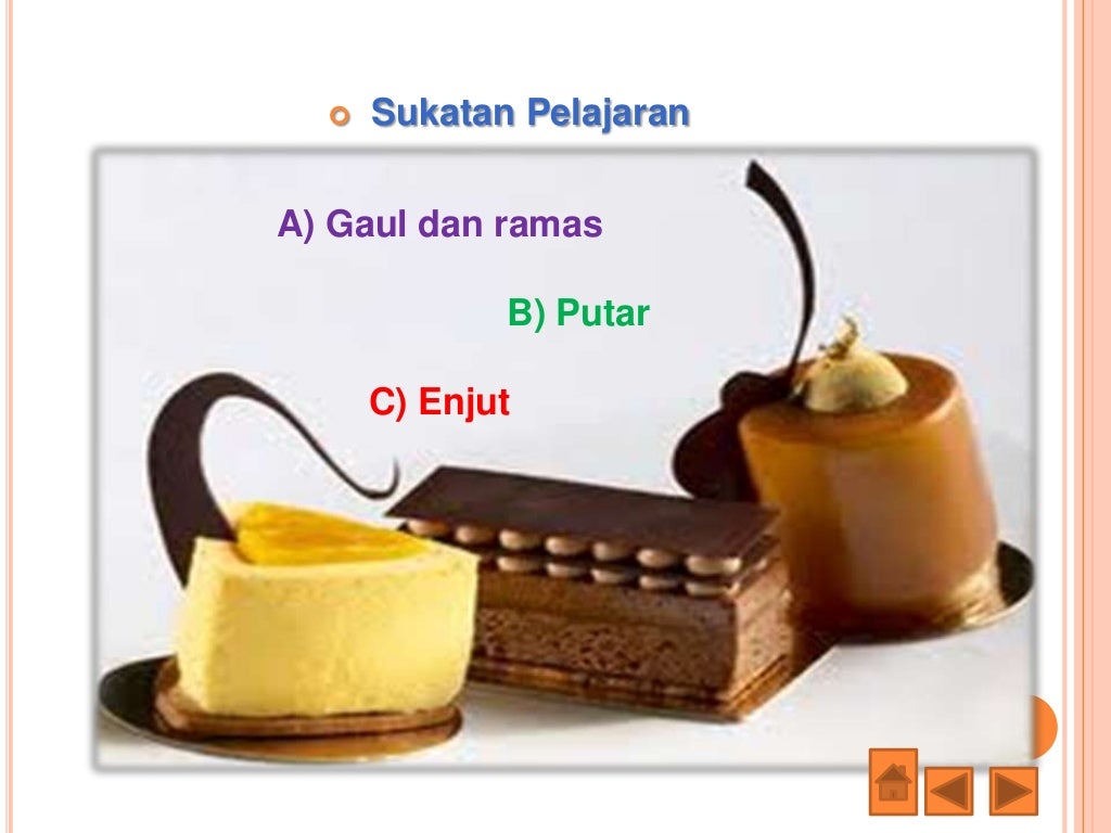 kaedah membuat biskut dan kek