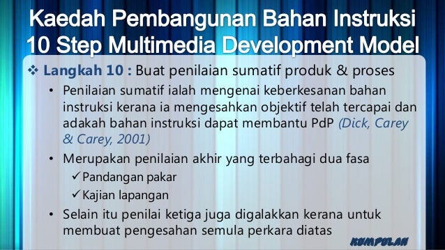 Kaedah Pembangunan Bahan Instruksi & Penilaian Bahan Instruksi