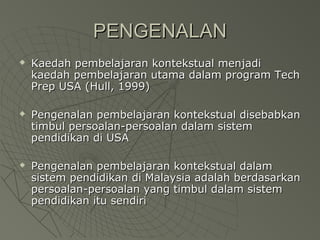 Pembelajaran kontekstual