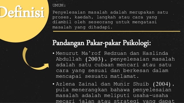 Kaedah penyelesaian masalah