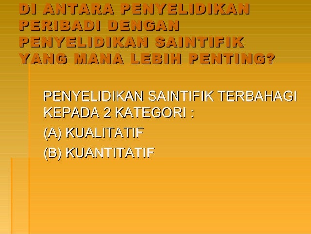 Kaedah Penyelidikan