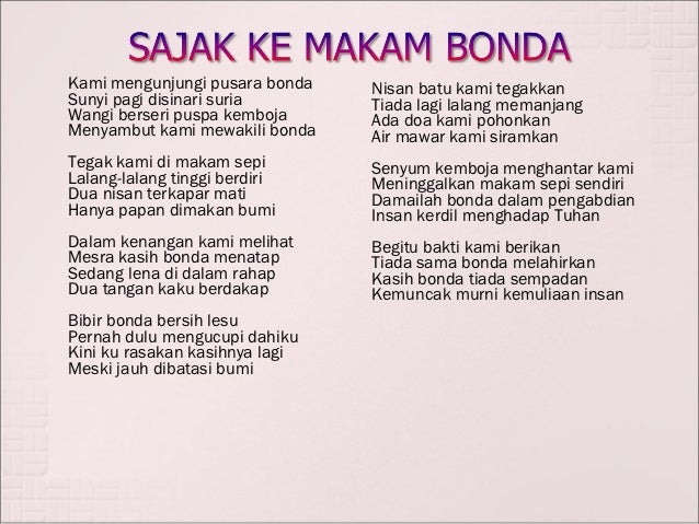 Image result for ke makam bonda sajak