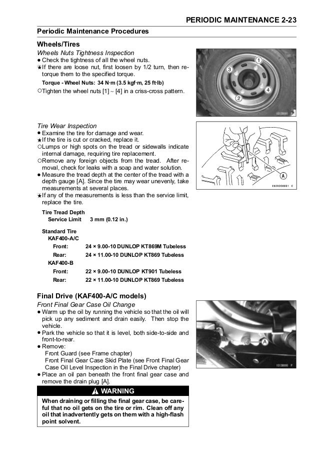 Kaf400 Mule 600 610 4x4 05 Service Manual