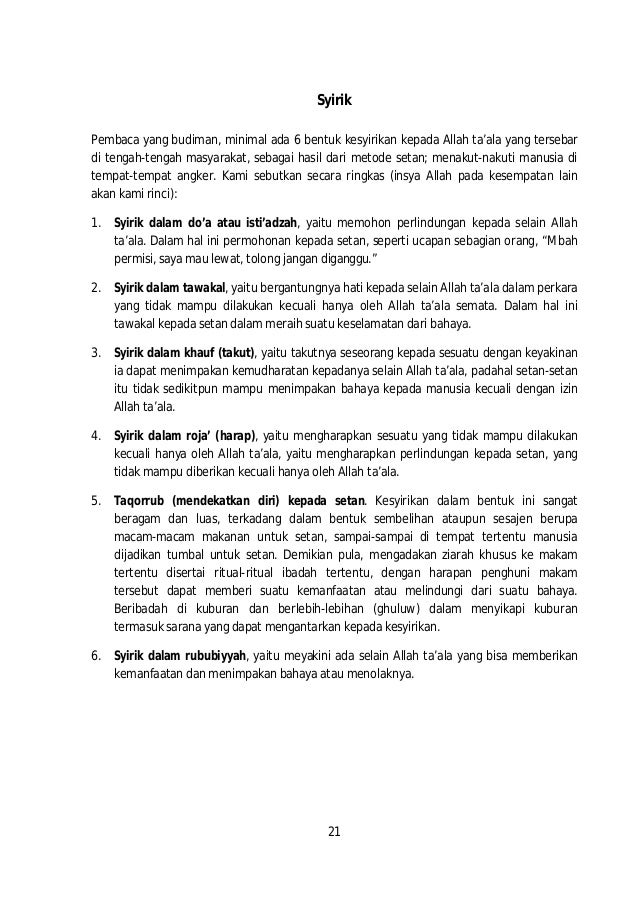 Kafir, syirik, surga & neraka