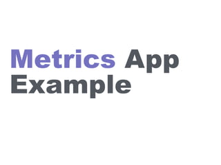Metrics App
Example
 