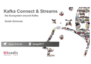 Kafka Connect & Streams
the Ecosystem around Kafka
Guido Schmutz
@gschmutz doag2017
 