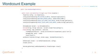 15
Wordcount Example
 