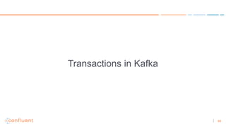 64
Transactions in Kafka
 