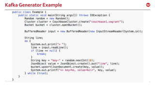 ©2015 Couchbase Inc. 35
Kafka Generator Example
 