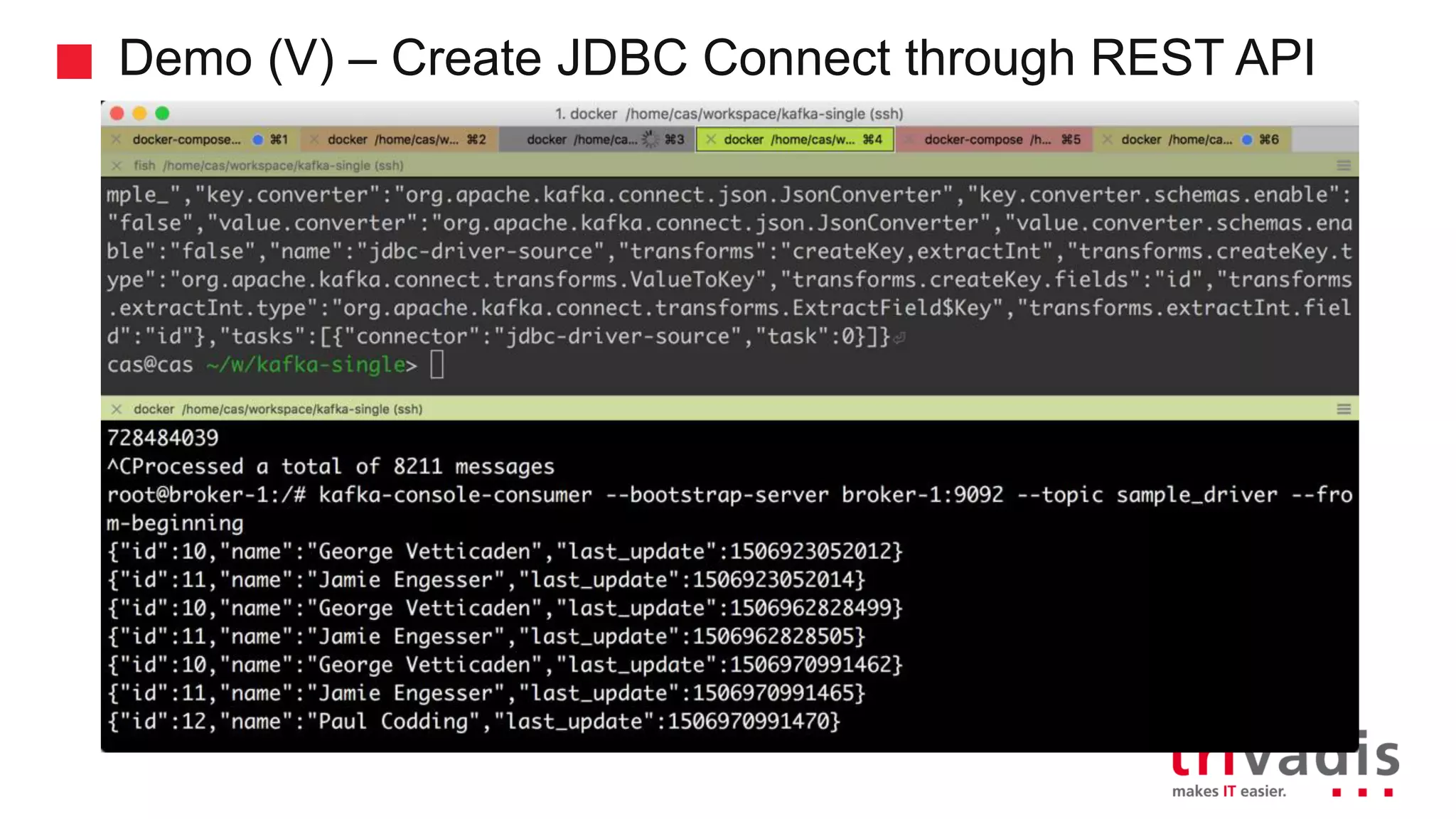 Demo (V) – Create JDBC Connect through REST API 