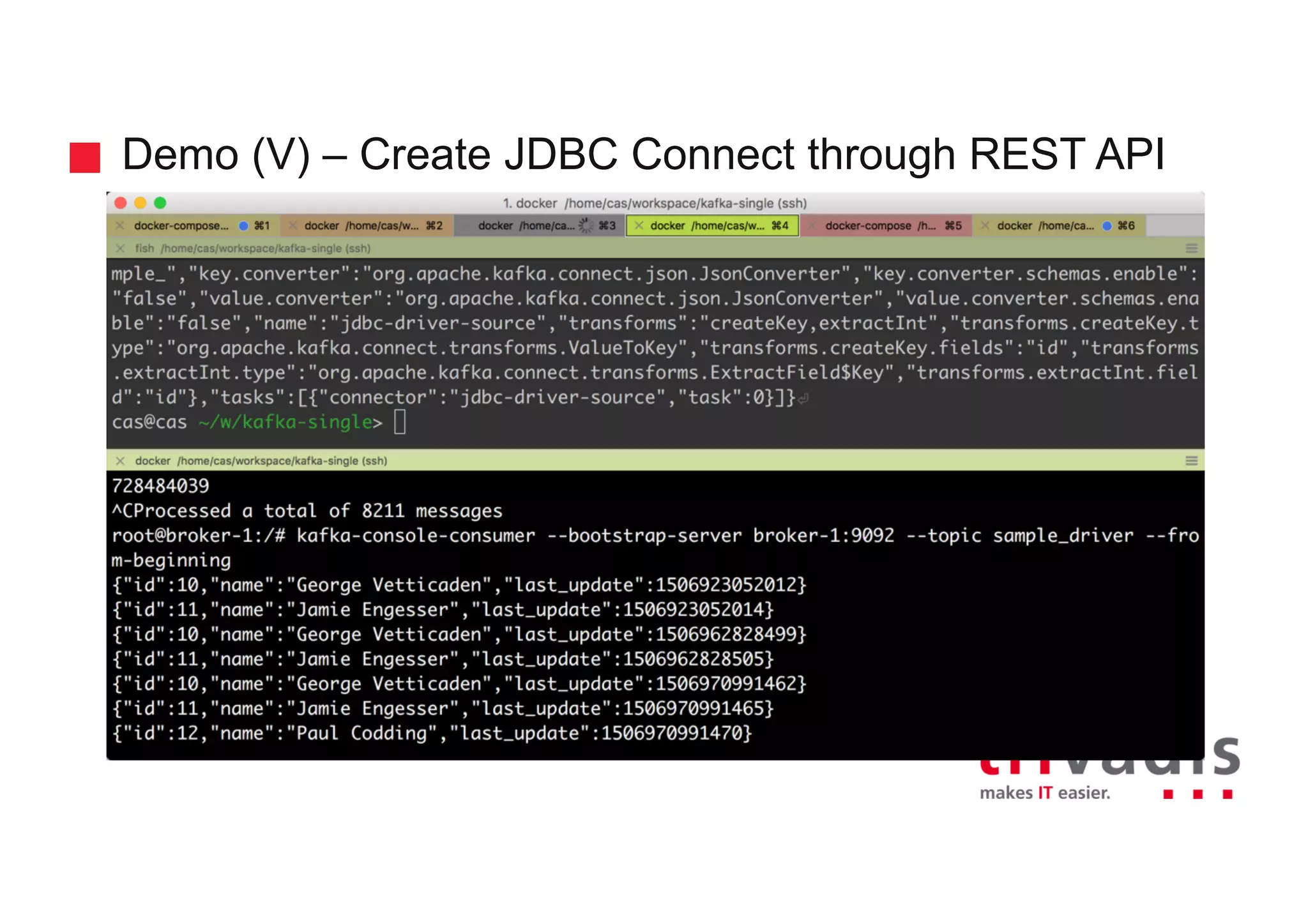 Demo (V) – Create JDBC Connect through REST API 
