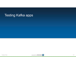 Verisign Public
Testing Kafka apps
101
 