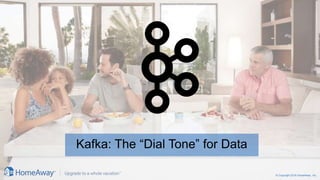 © Copyright 2016 HomeAway, Inc.
Kafka: The “Dial Tone” for Data
 