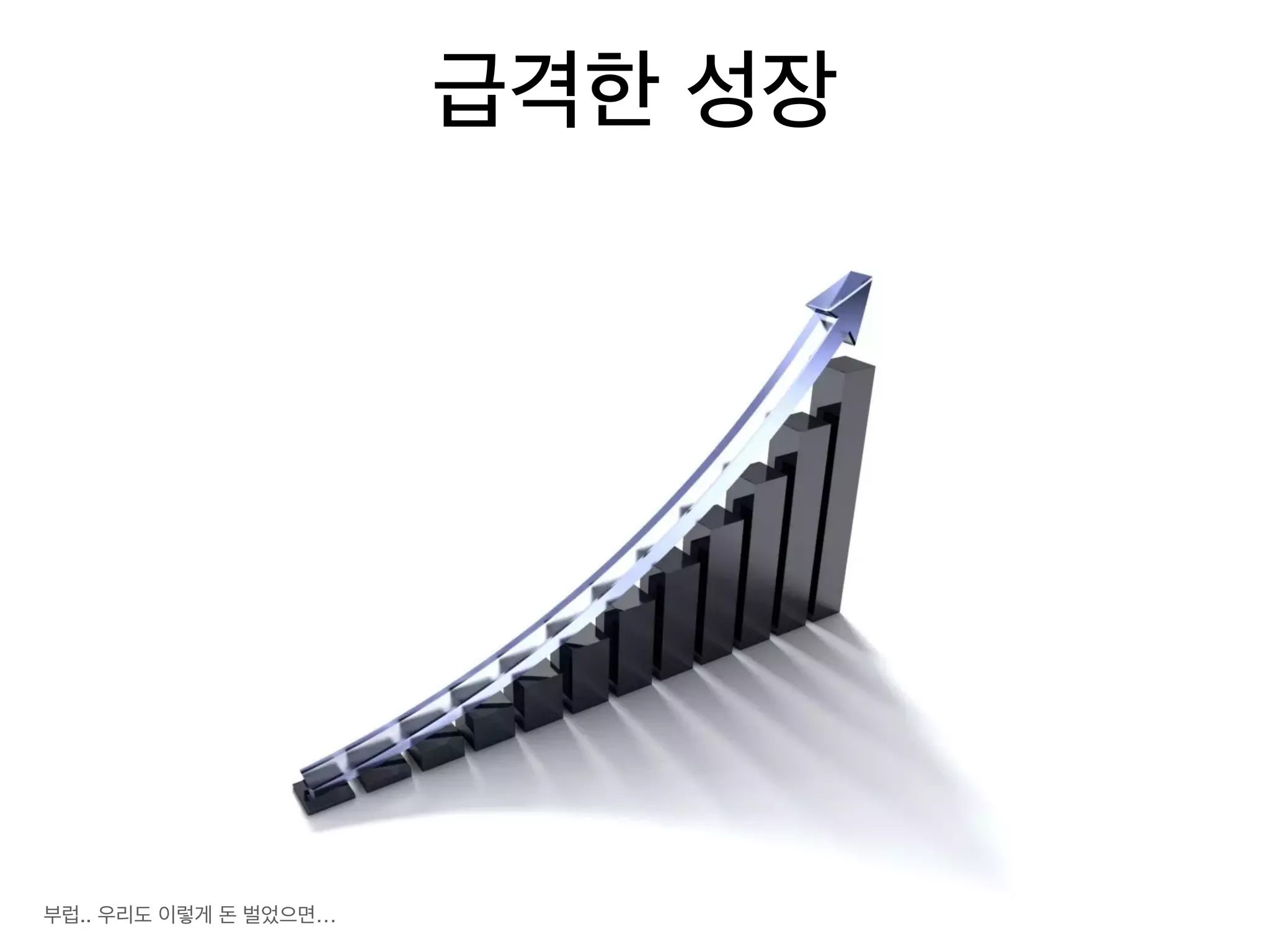 급격한 성장
부럽.. 우리도 이렇게 돈 벌었으면…
 
