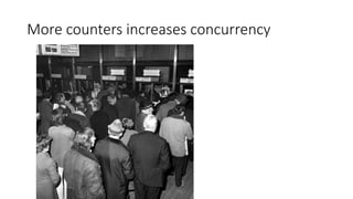 More counters increases concurrency
 