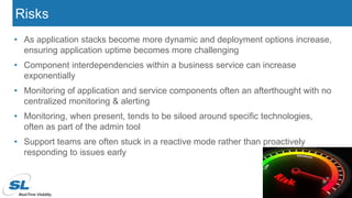 • As application stacks become more dynamic and deployment options increase,
ensuring application uptime becomes more chal...